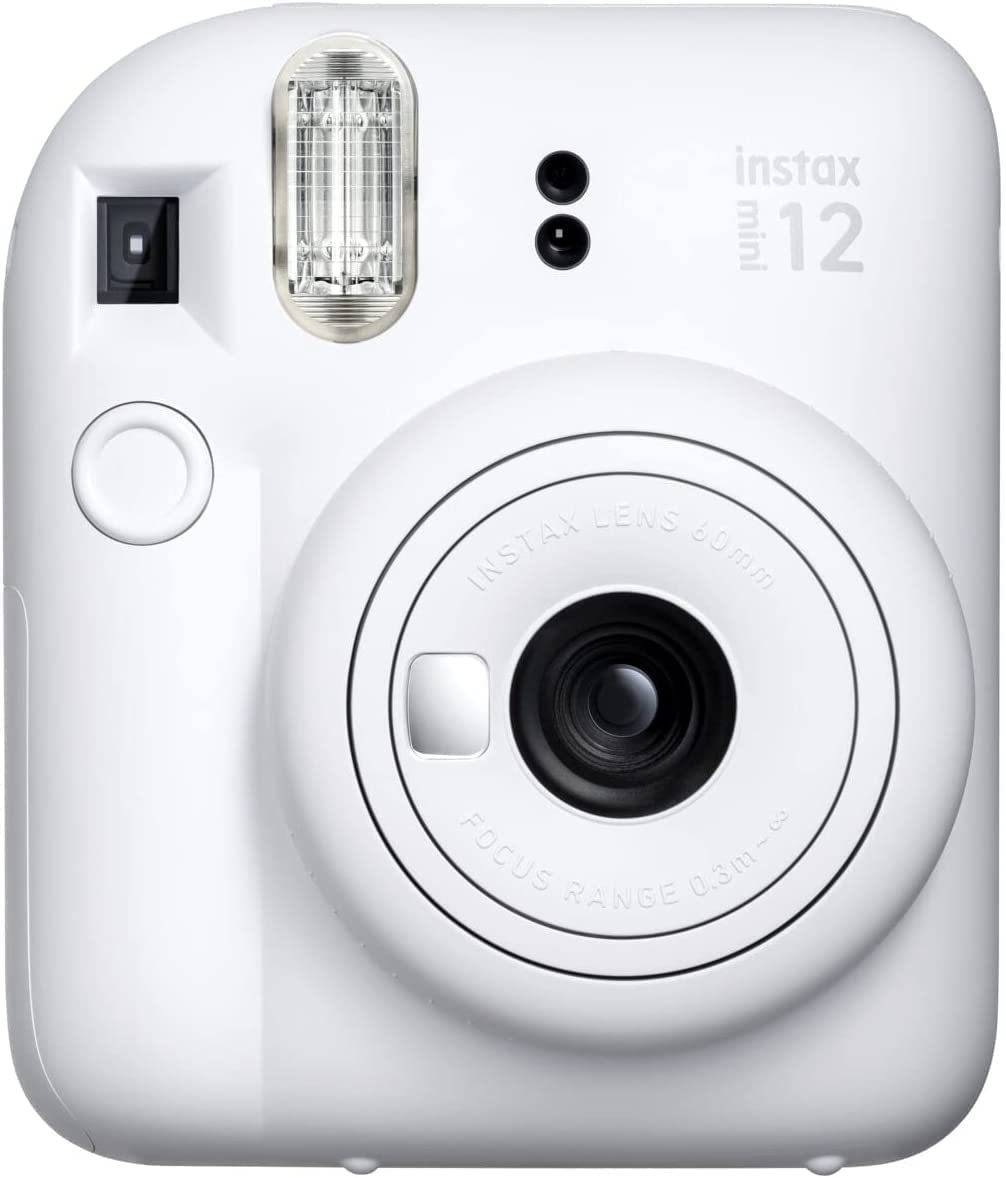 Fujifilm Instax Mini 12 Instant Camera Clay White + Fuji Film Value Pack (40 Sheets) + Shutter Accessories Bundle, Incl.