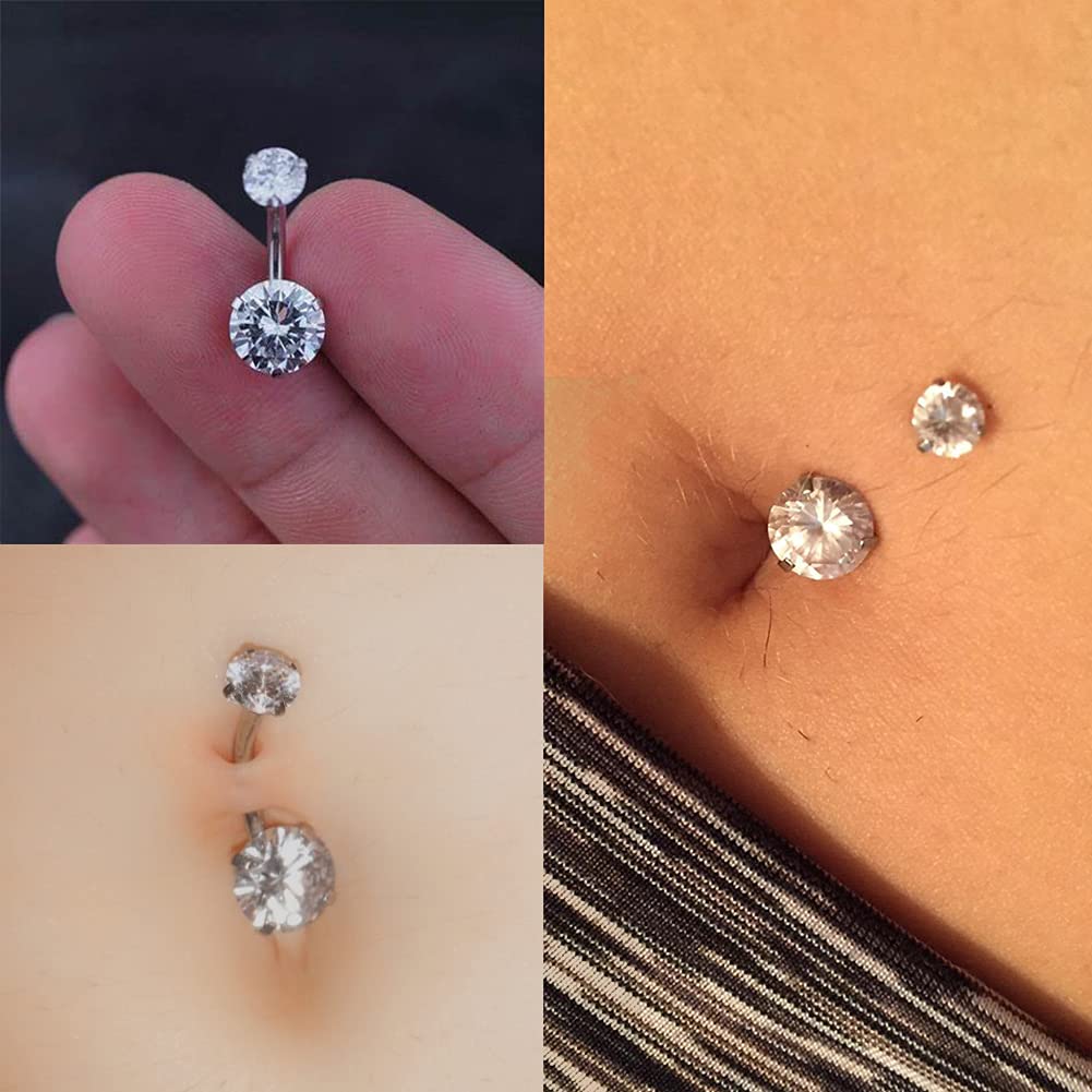 MODRSA Belly Button Ring Belly Rings Surgical Steel Belly Button Ring