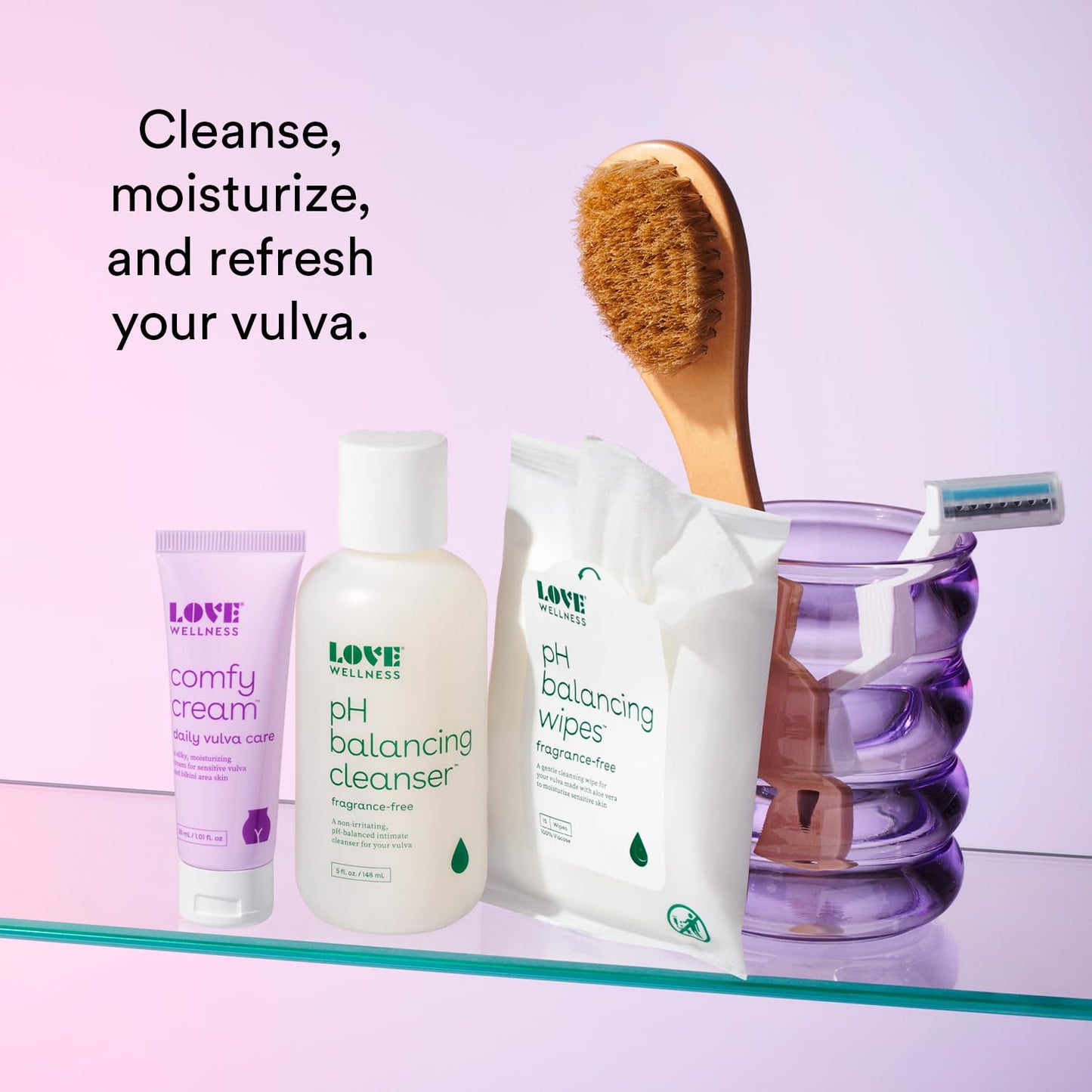 Love Wellness pH Balancing Cleanser | Feminine Vaginal Wash | Fragrance-Free
