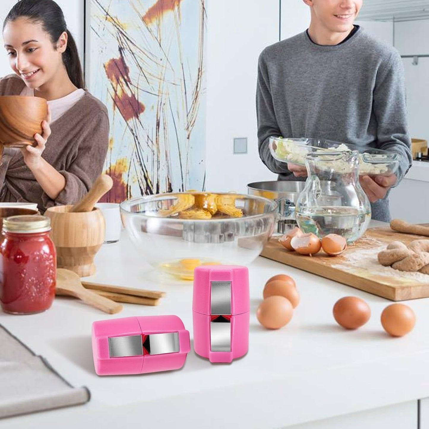 3PCS Egg Shell Opener, Egg Cracker Egg Peeler Egg Separator for Raw Eggs, Hard Boiled Egg Peeler Tool