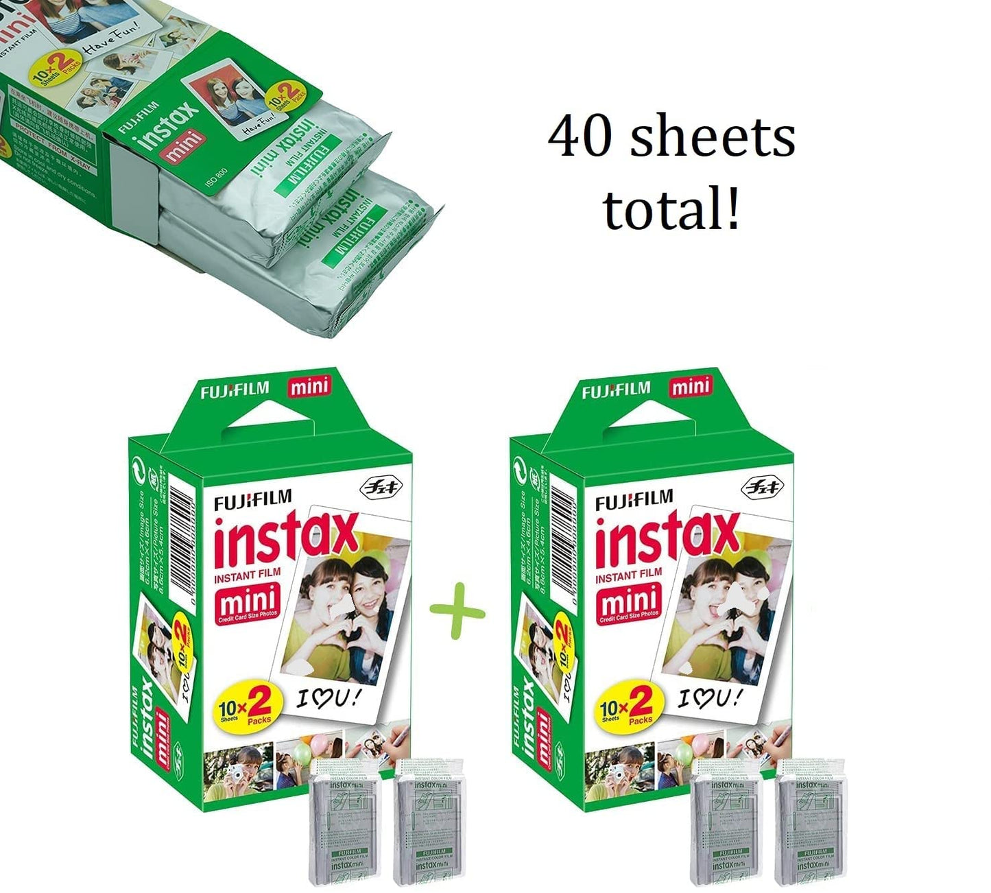 Fujifilm Instax Mini 12 Instant Camera Clay White + Fuji Film Value Pack (40 Sheets) + Shutter Accessories Bundle, Incl.