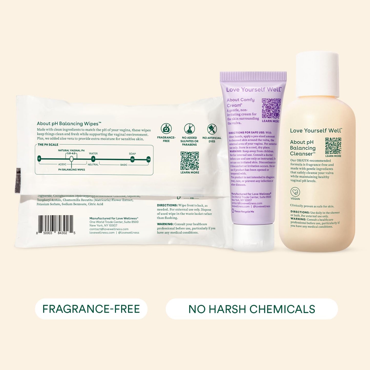 Love Wellness pH Balancing Cleanser | Feminine Vaginal Wash | Fragrance-Free