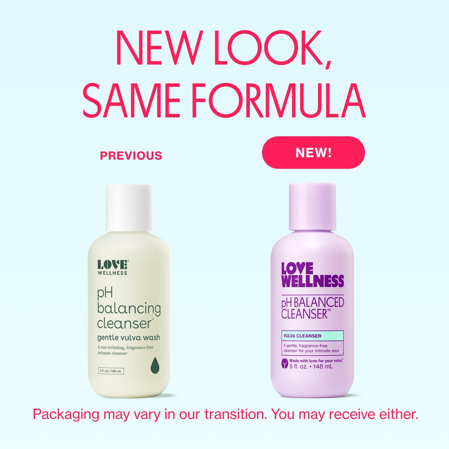 Love Wellness pH Balancing Cleanser | Feminine Vaginal Wash | Fragrance-Free