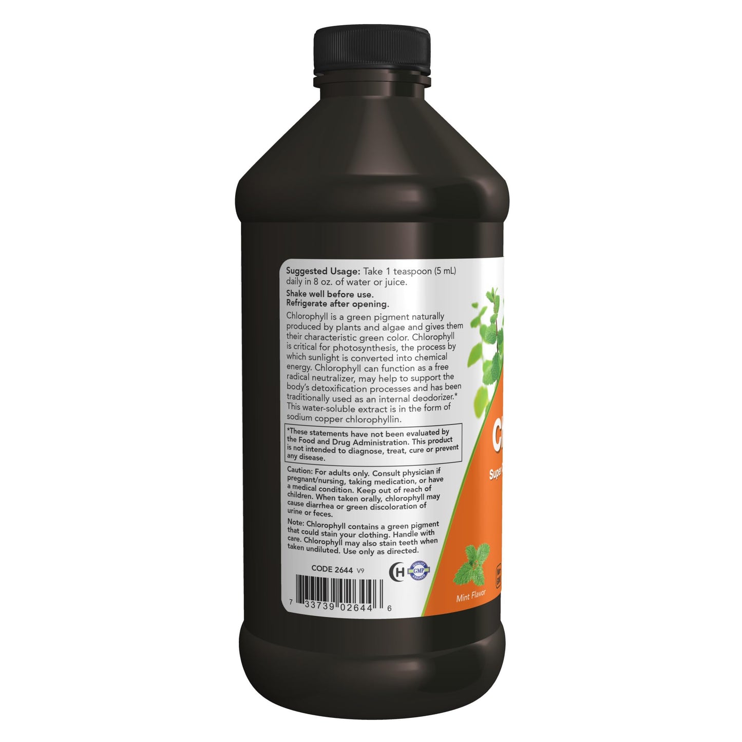 NOW Foods Supplements, Liquid Chlorophyll, Super Concentrated, Internal Deodorizer*,Boost Energy, Mint Flavor, 16-Ounce