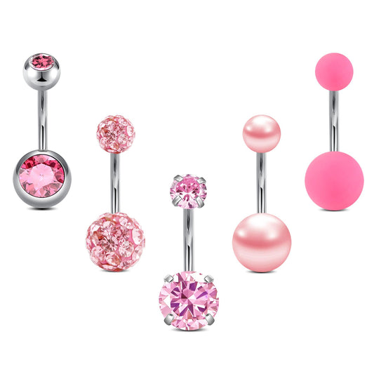 MODRSA Belly Button Ring Belly Rings Surgical Steel Belly Button Ring