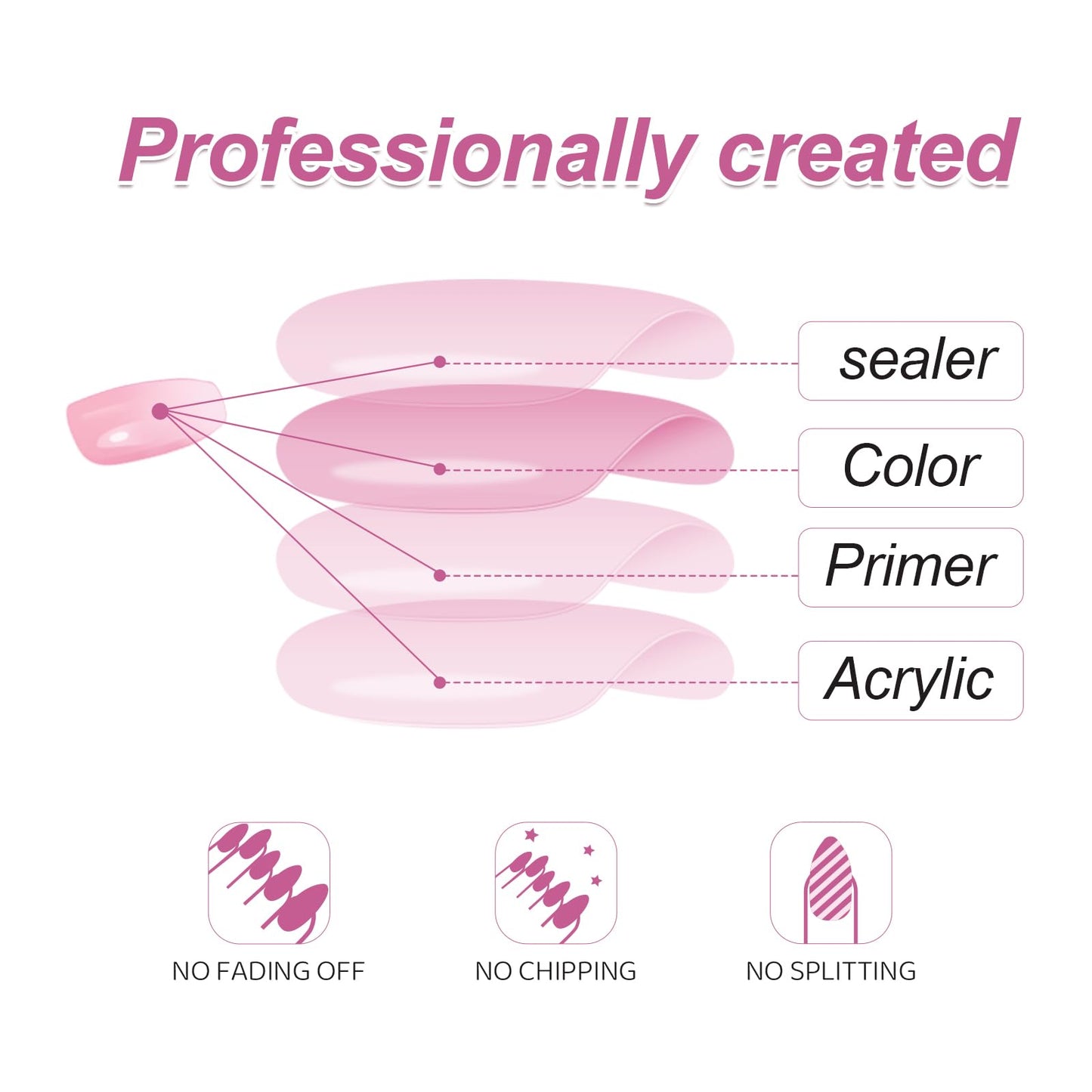 24Pcs Red French Tip Fake Nails Long Square Press on Nails pink Full Cover Glue on Nails with 3D Flower